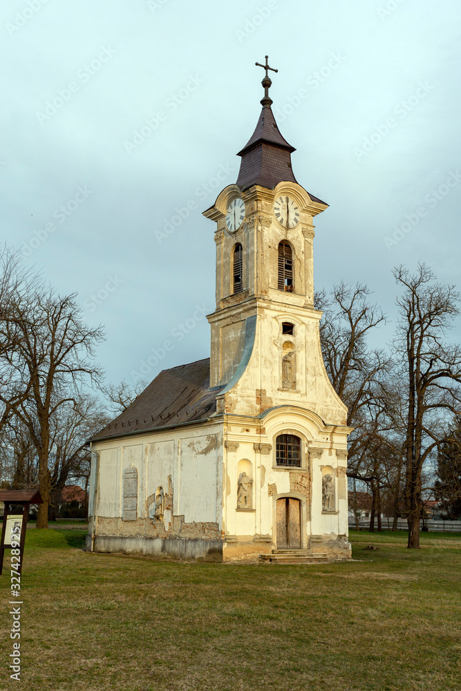 Old chapel at the Cziraky castle in Lovasbereny, Hungary.