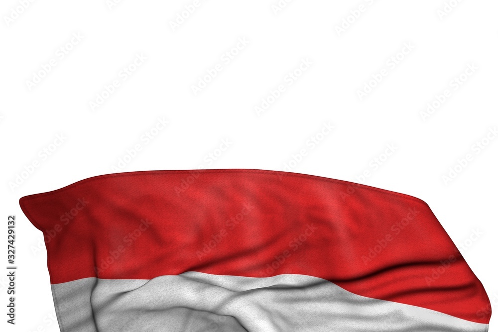 pretty memorial day flag 3d illustration. - Luxembourg flag with big folds lying in the bottom isolated on white pretty memorial day flag 3d illustration. - Luxembourg flag with big folds lying in the bottom isolated on white