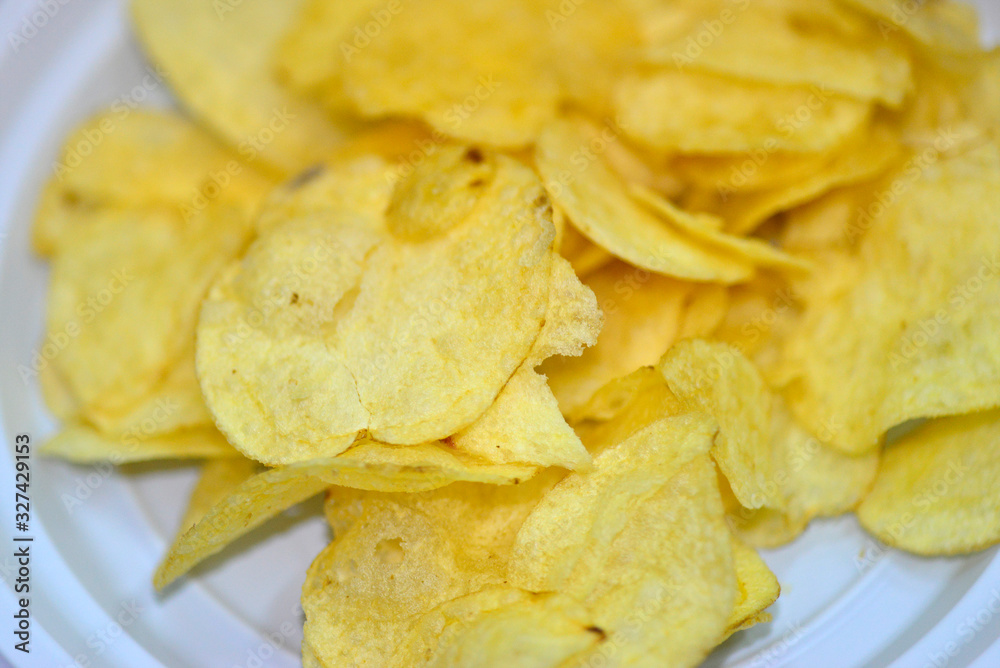 french fries in plastic dish