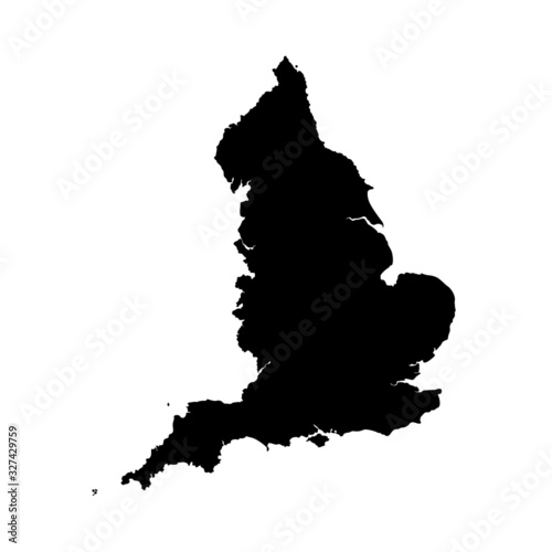 England vector map shape