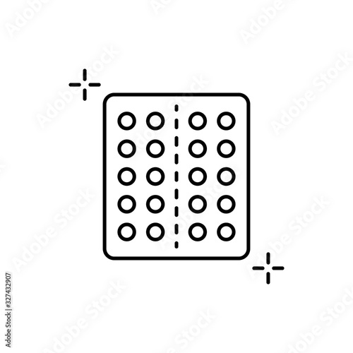 Medication, addictions icon. Simple line, outline vector elements of addictive human for ui and ux, website or mobile application