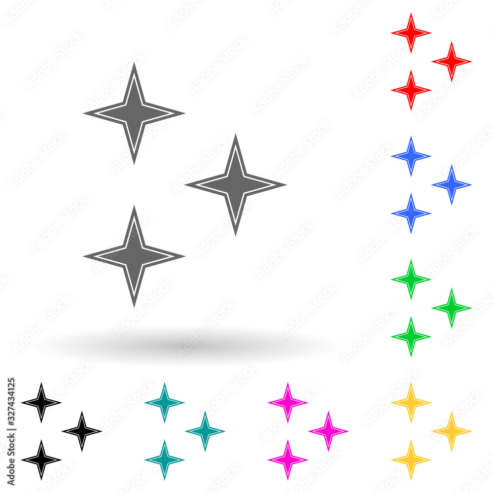 stars multi color style icon. Simple glyph, flat vector of space icons for ui and ux, website or mobile application stars multi color style icon. Simple glyph, flat vector of space icons for ui and ux, website or mobile application