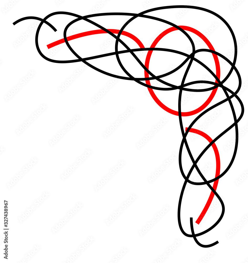 Vector corners in style of art nouveau. Esp 10 Vector corners in style of art nouveau. Esp 10