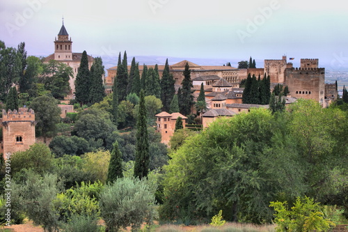 Alhambra palace in Granada, Spain