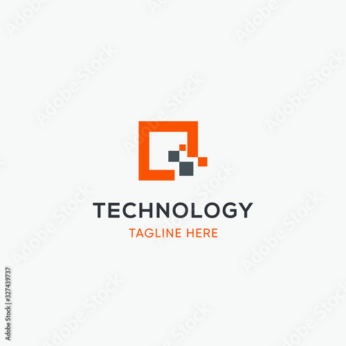 asbtract technology logo modern