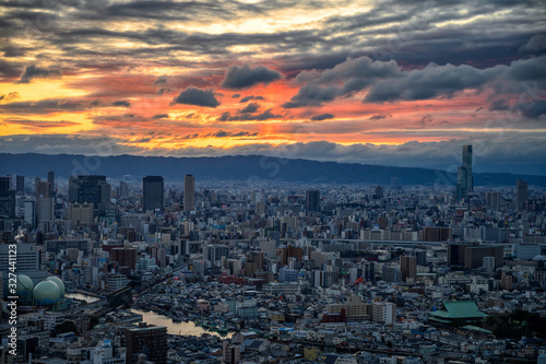 Osaka sunset
