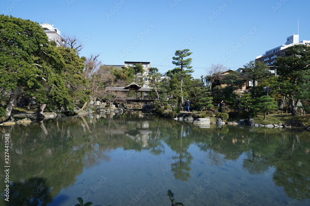 京都の庭園の風景