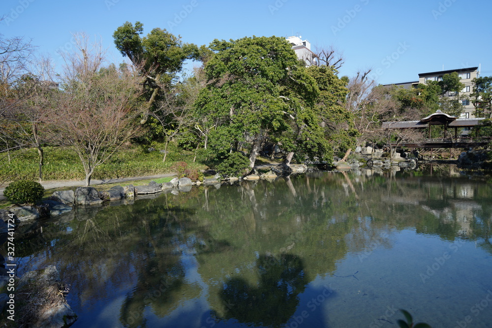 京都の庭園の風景 京都の庭園の風景