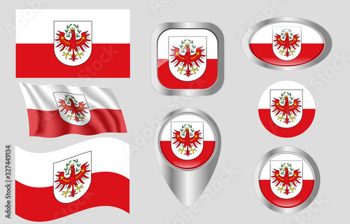 Flag of Tirol, Austria photo