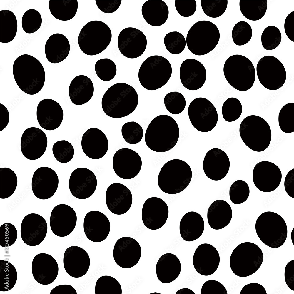 Hand-painted polka dot pattern variation Hand-painted polka dot pattern variation