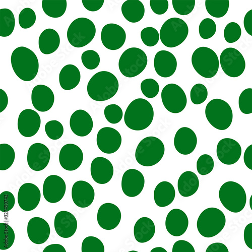 Colorful Hand-painted polka dot pattern variation