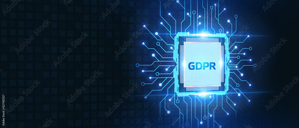 Business, Technology, Internet and network concept. GDPR General Data Protection Regulation.