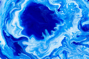 Fotobehang Kristal Klassiek blauwe aquarel in abstracte strepen  © Anton