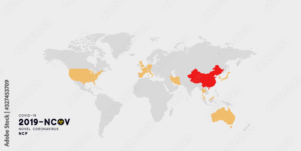 Obraz premium Global outbreak infection
