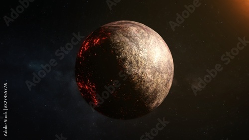 Lava Planet - 3D Rendering © Aicrovision