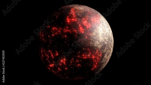 Fototapeta Naklejka Na Ścianę i Meble -  Lava Planet - 3D Rendering