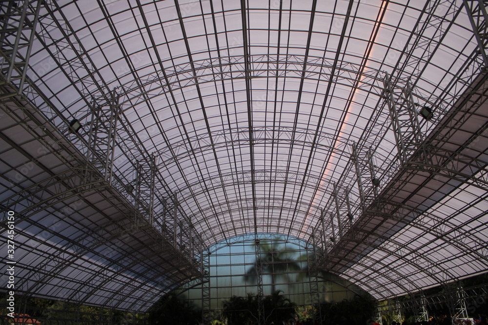 ceiling of modern building