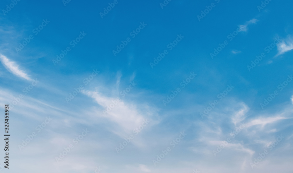 panorama blue sky with white cloud view nature