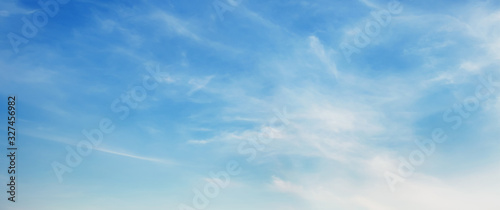 Fototapeta Naklejka Na Ścianę i Meble -  panorama blue sky with white cloud view nature