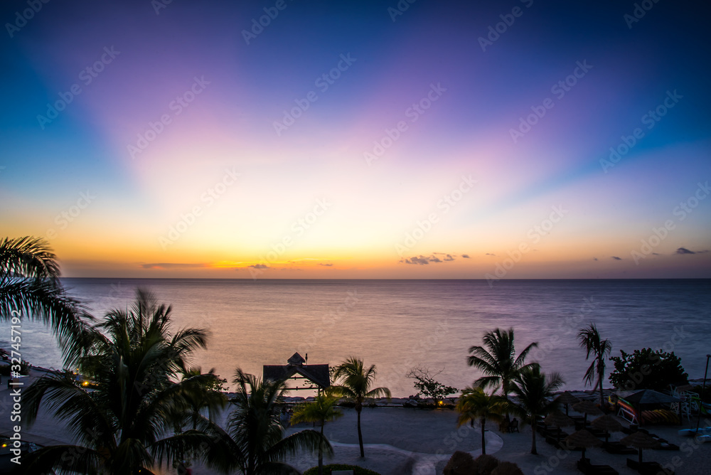 Tropical Island Sunset 