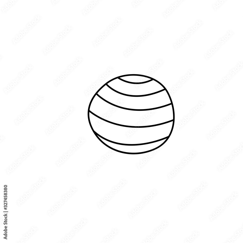 Abstract circle, round, planet ball object. Design element icon doodle vector simple illustration