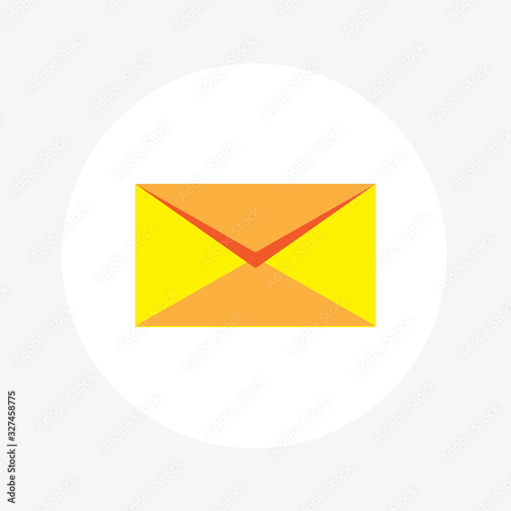 email icon flat design on white background email icon flat design on white background