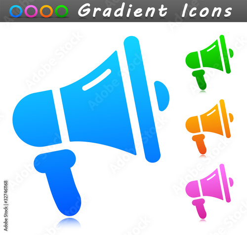 Vector loud speaker symbol icon