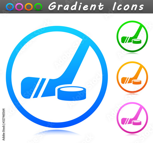 Vector hockey symbol icon design