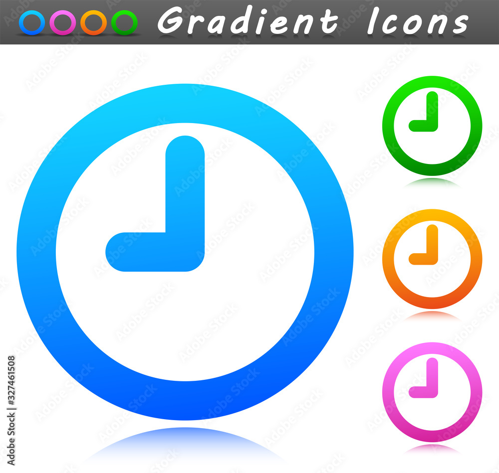 Vector clock symbol icon design Vector clock symbol icon design