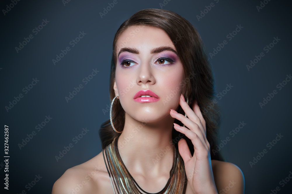Fototapeta premium brunette female beauty