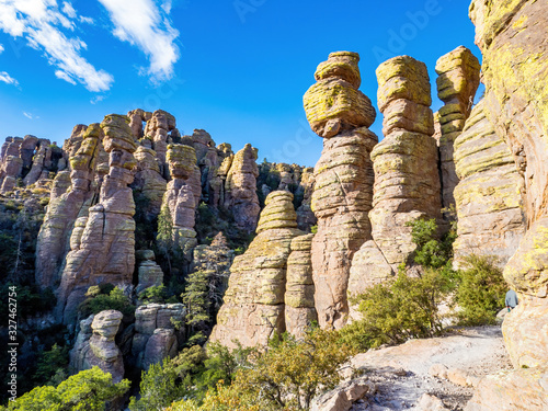 hoodoo rock formations in Chiricahua national monument