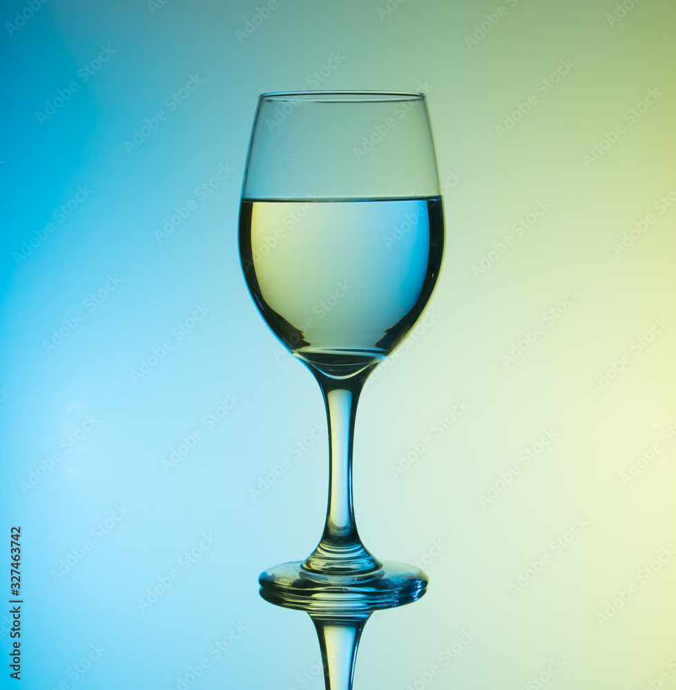 creative wine glass photography with colorful background creative wine glass photography with colorful background
