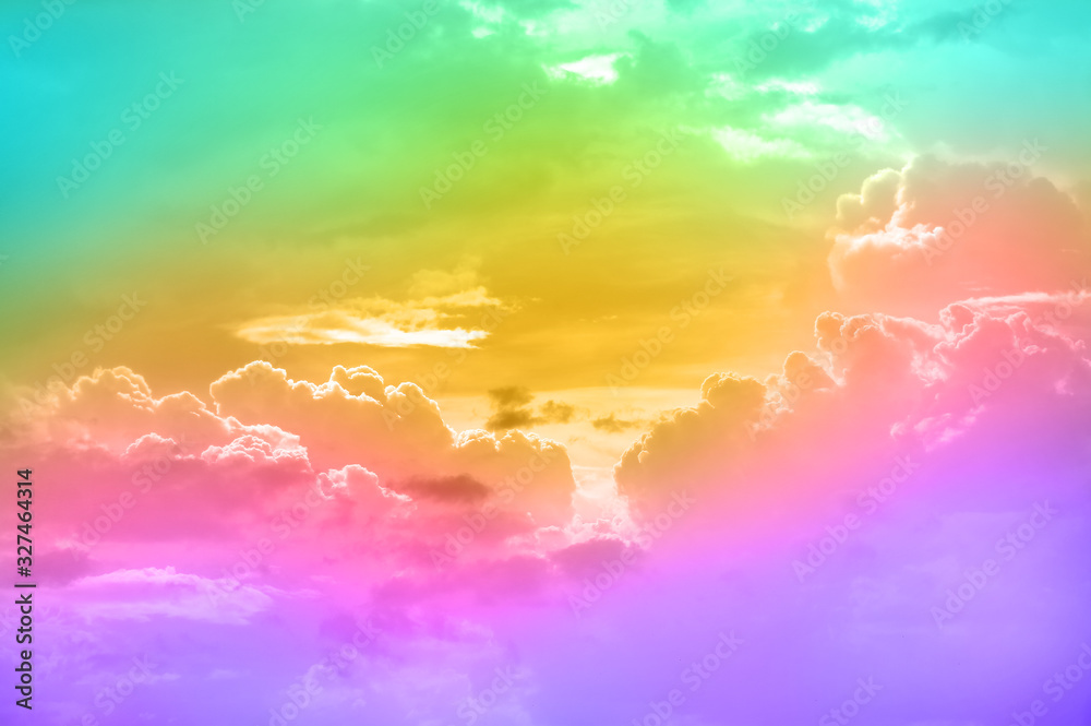 Abstract colorful Cloud and sky background.