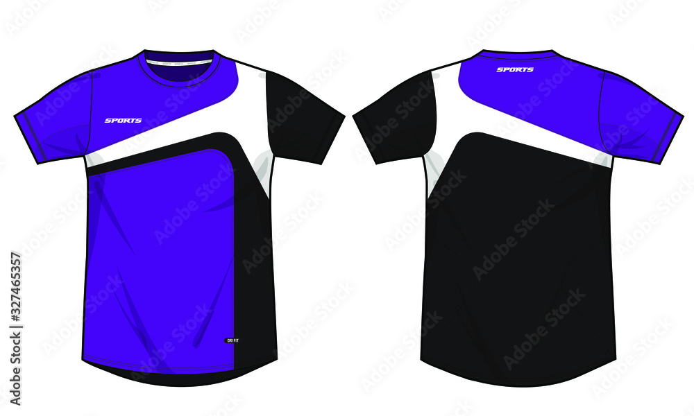 Dri Fit Jersey Template Vector Stock Vector Adobe Stock