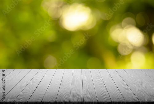 background producton on the abstract green leaf background bokeh light photo