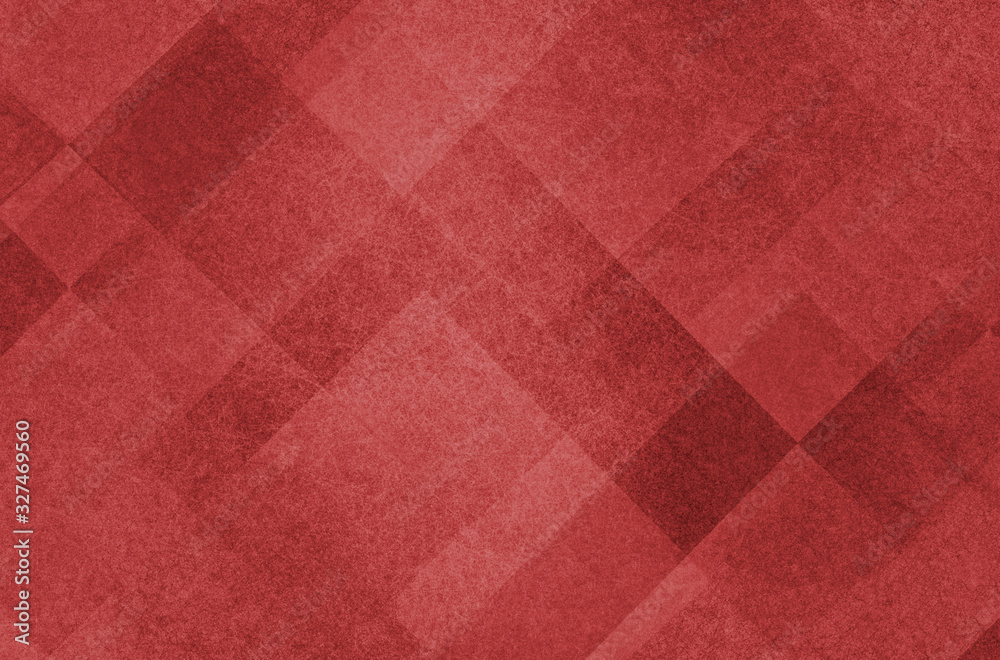 Fototapeta premium Red abstract background with texture and geometric pattern design, red Christmas colors in creative artsy background layout