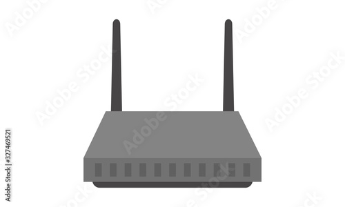 Router icon for network connections and internet services