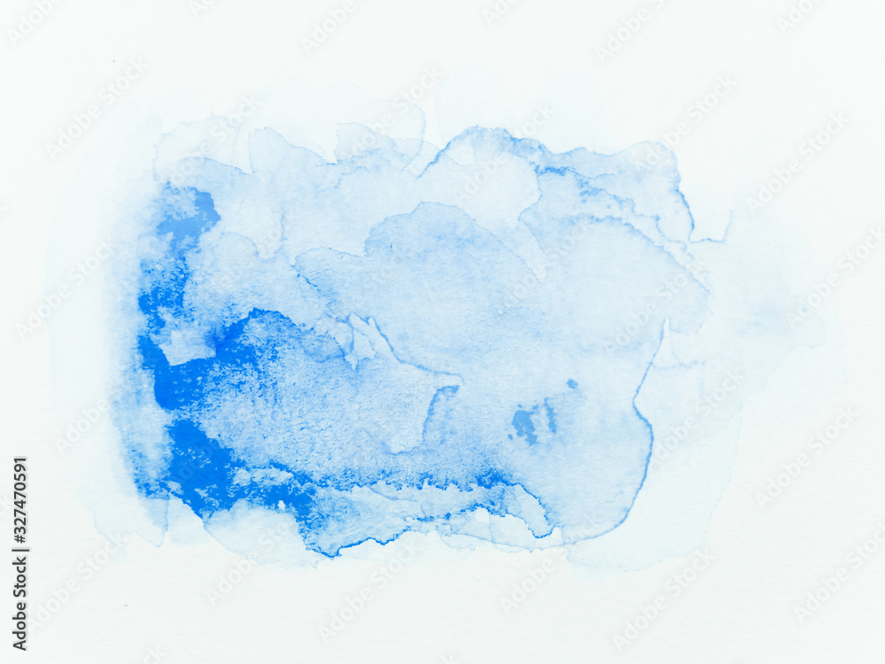 水彩 青 水彩 青