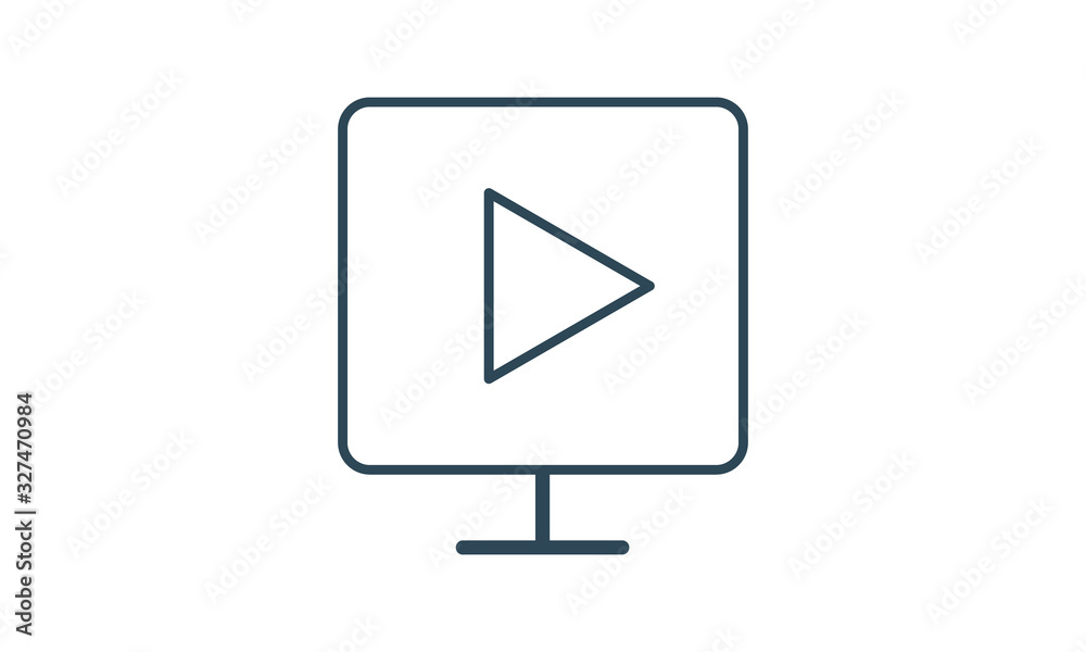 Media player icon for digital content playback Media player icon for digital content playback