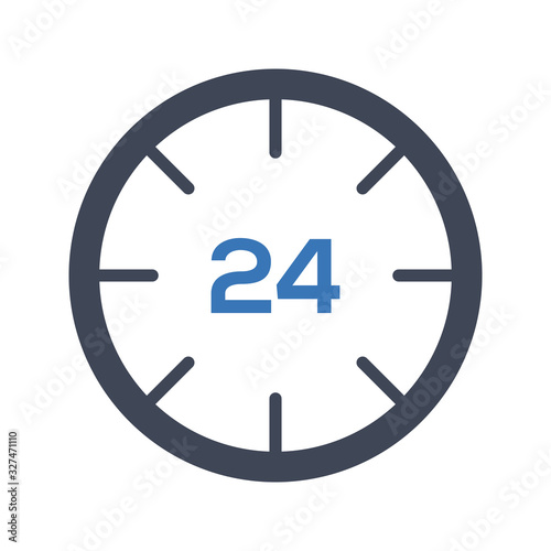 24 hours service icon