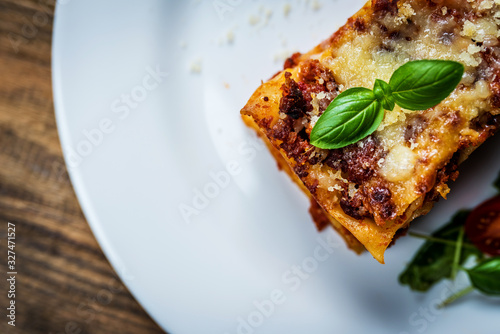 Italian pasta lasagne photo