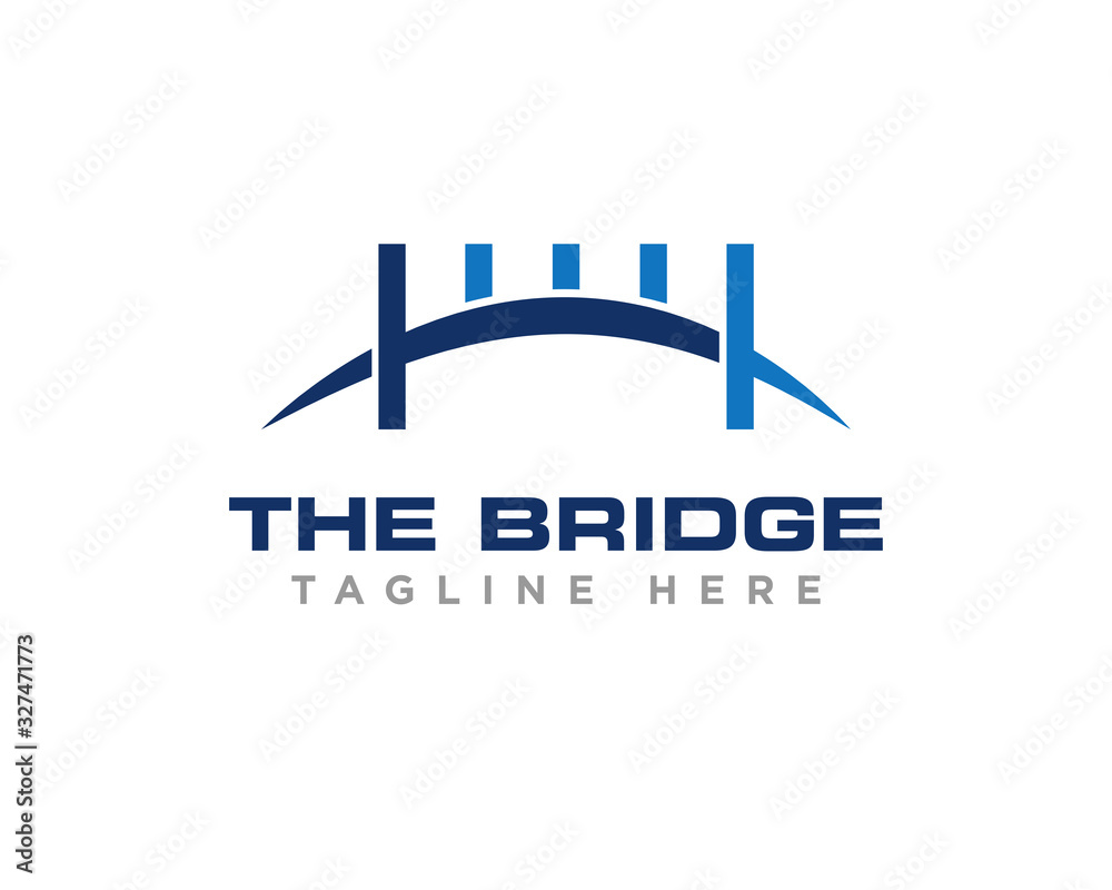 Bridge Construction Logo Icon Design Vector Bridge Construction Logo Icon Design Vector