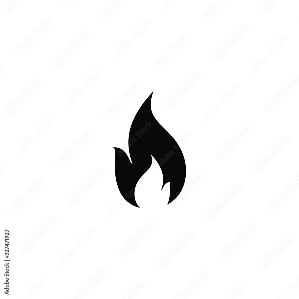 Fire flame icon design isolated on white background. Vector illustration Fire flame icon design isolated on white background. Vector illustration