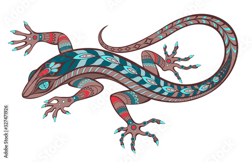 Patterned lizard