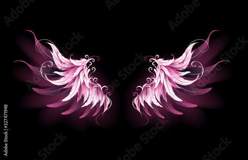 Pink angel wings