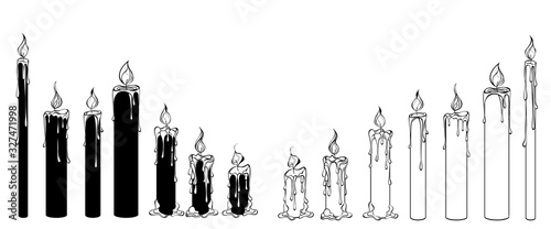 Silhouette candles