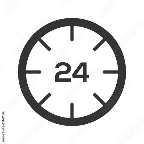 24 hours availability icon