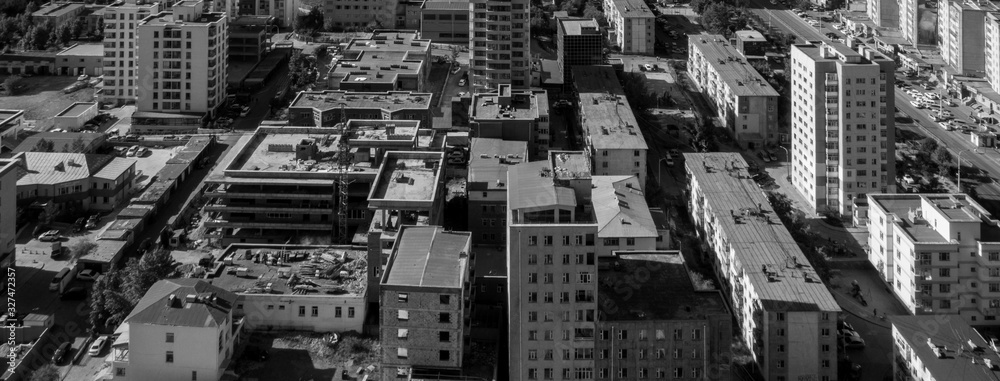 Aerial view of Ulaanbaatar, the capital of Mongolia, circa June 2019 Aerial view of Ulaanbaatar, the capital of Mongolia, circa June 2019