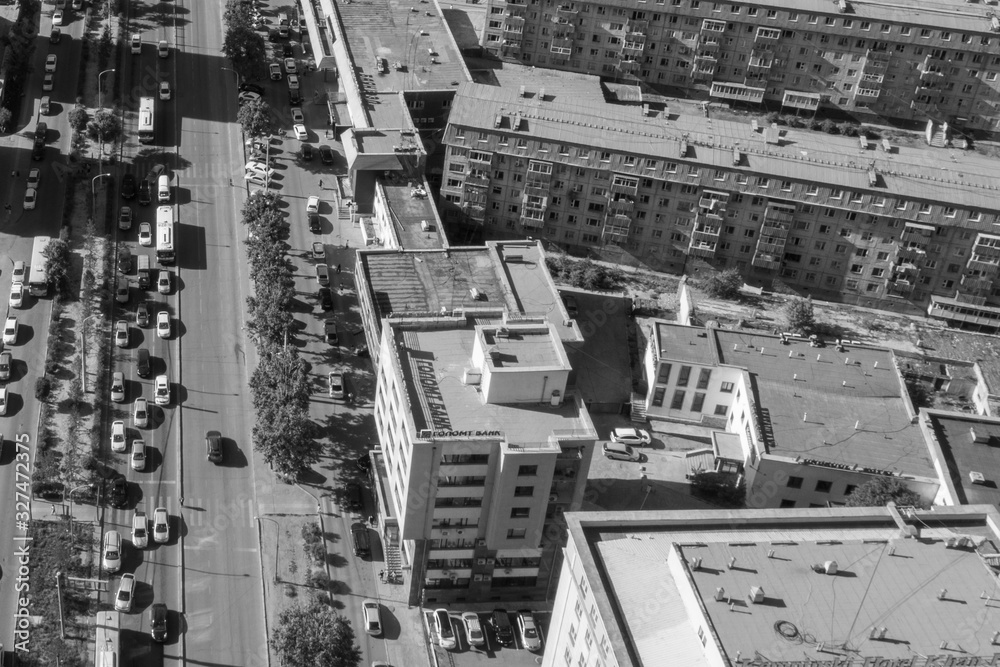 Aerial view of Ulaanbaatar, the capital of Mongolia, circa June 2019 Aerial view of Ulaanbaatar, the capital of Mongolia, circa June 2019