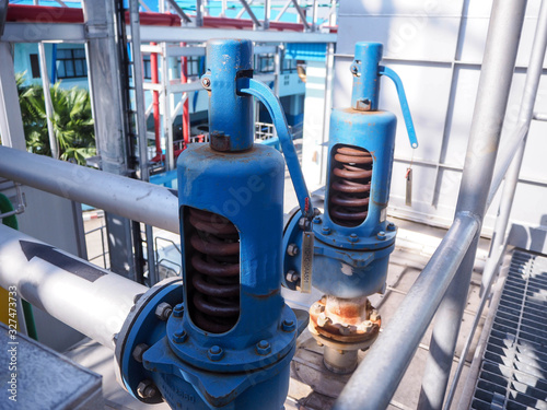 Safety valve in power plant.